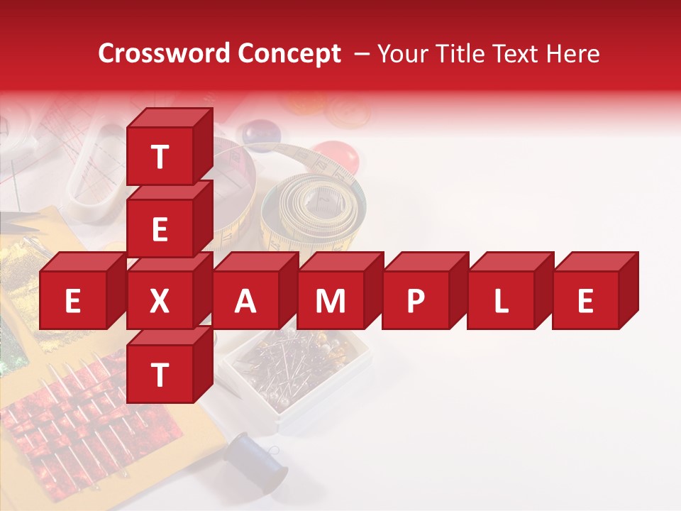 Sewing Tools PowerPoint Template