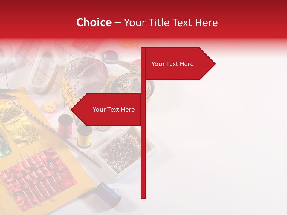 Sewing Tools PowerPoint Template