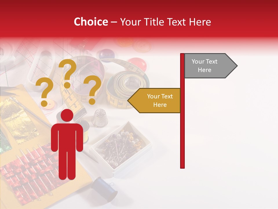 Sewing Tools PowerPoint Template