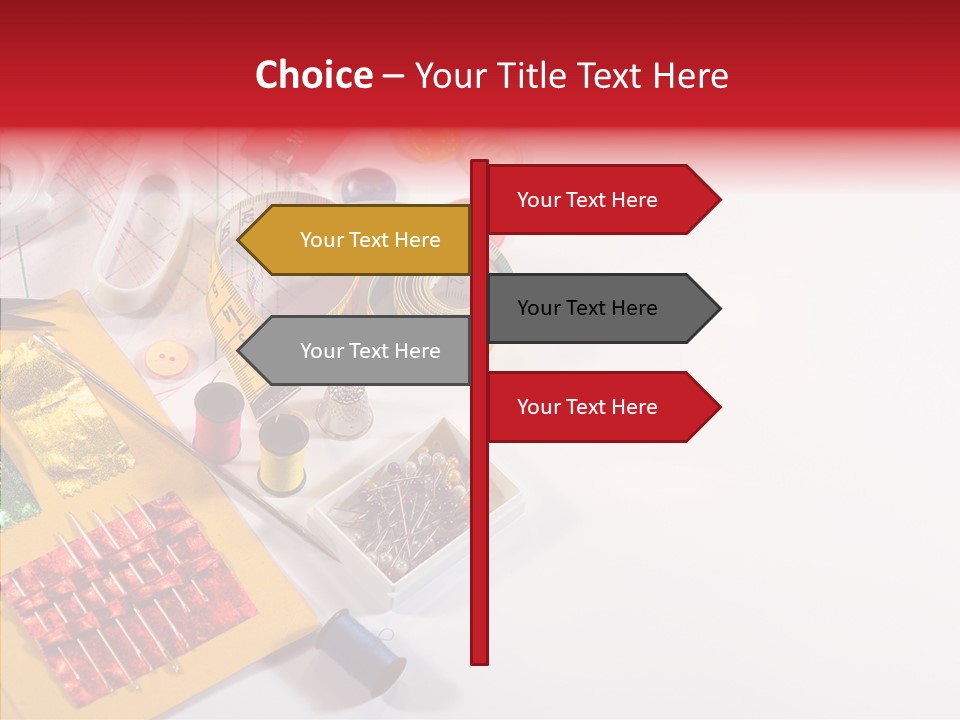 Sewing Tools PowerPoint Template