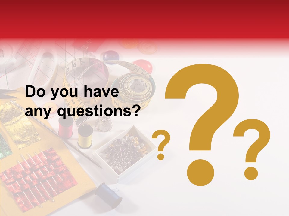 Sewing Tools PowerPoint Template