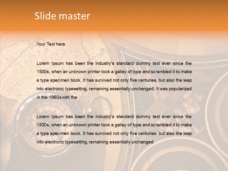 Explore South Paper PowerPoint Template