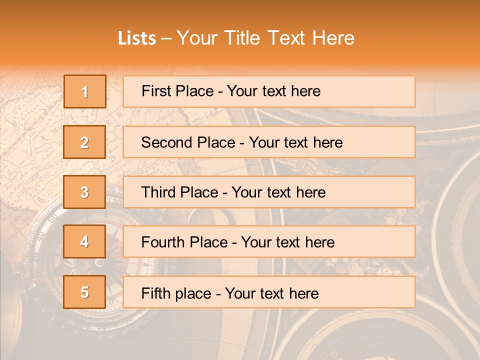 Explore South Paper PowerPoint Template