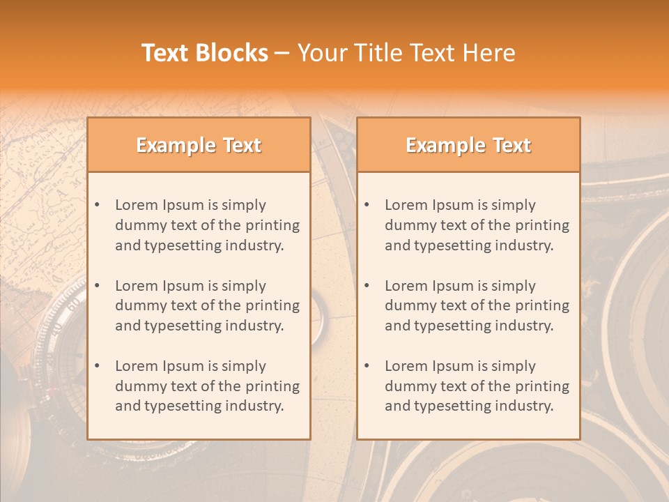 Explore South Paper PowerPoint Template
