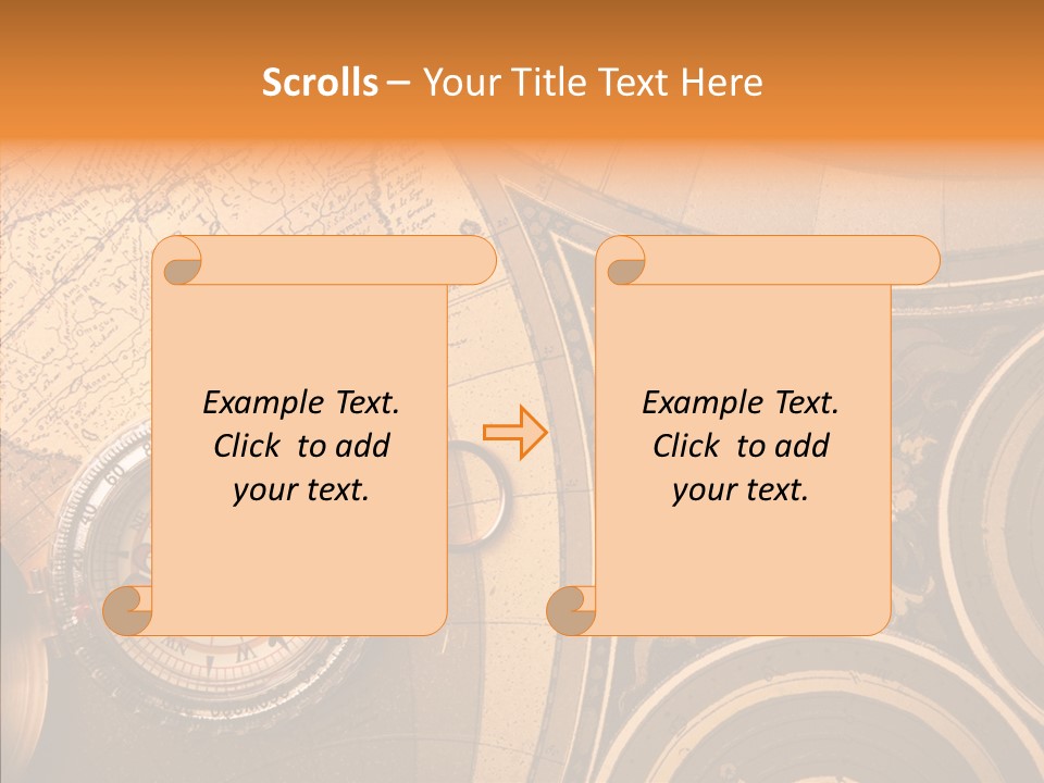 Explore South Paper PowerPoint Template