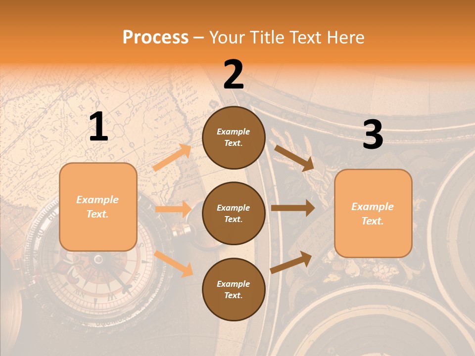 Explore South Paper PowerPoint Template