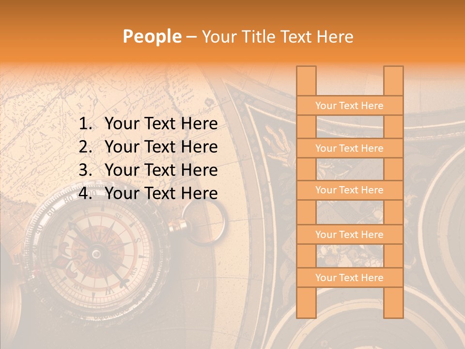 Explore South Paper PowerPoint Template