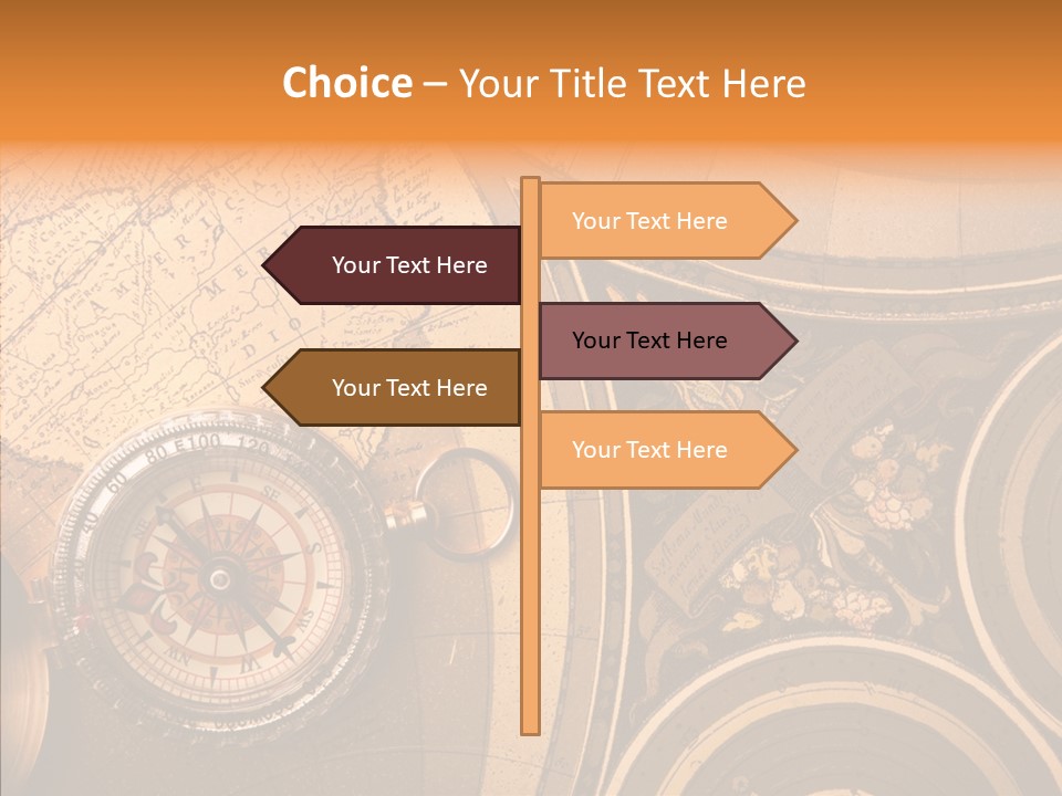 Explore South Paper PowerPoint Template