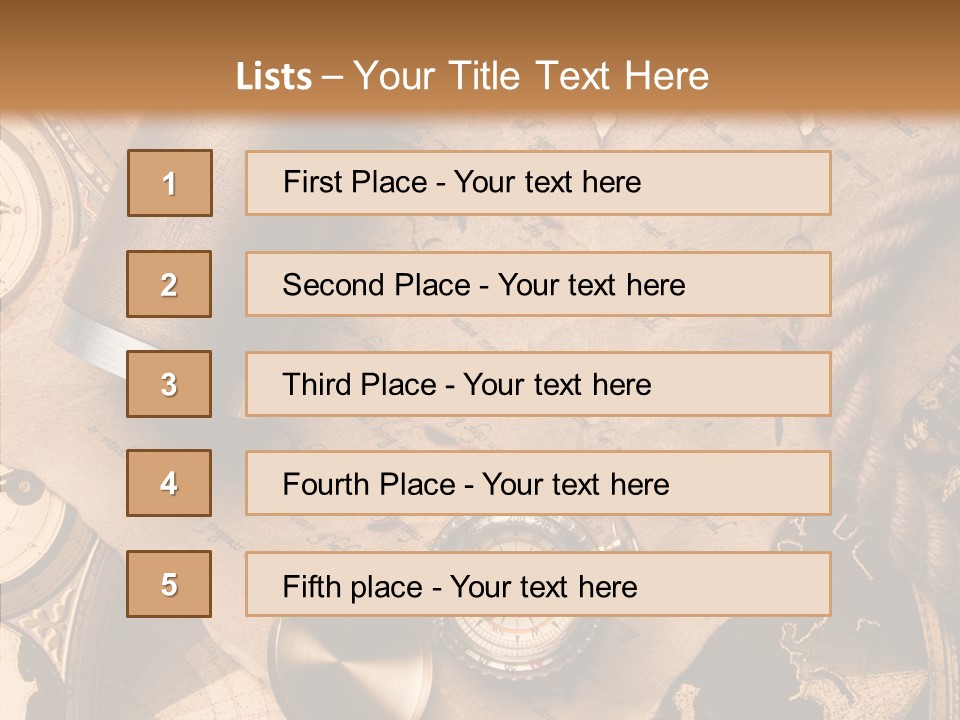 Old Treasure Map PowerPoint Template
