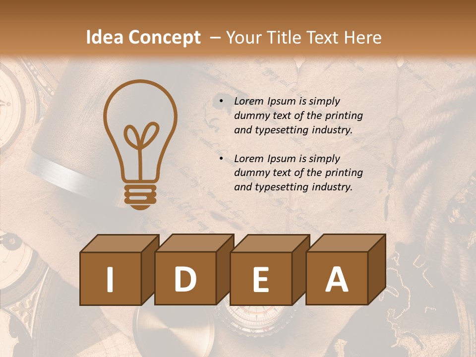 Old Treasure Map PowerPoint Template