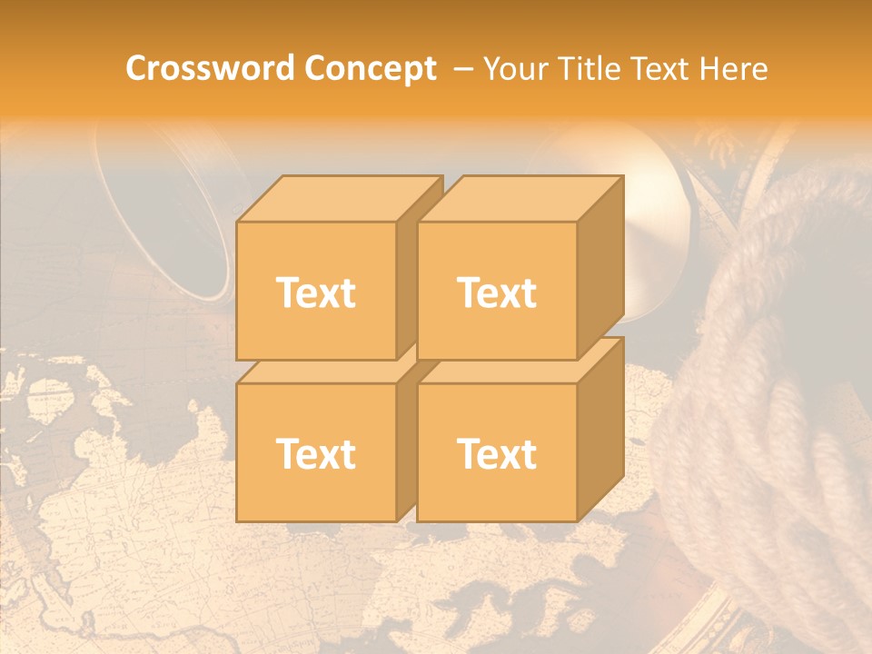 Old Navigation Maps PowerPoint Template