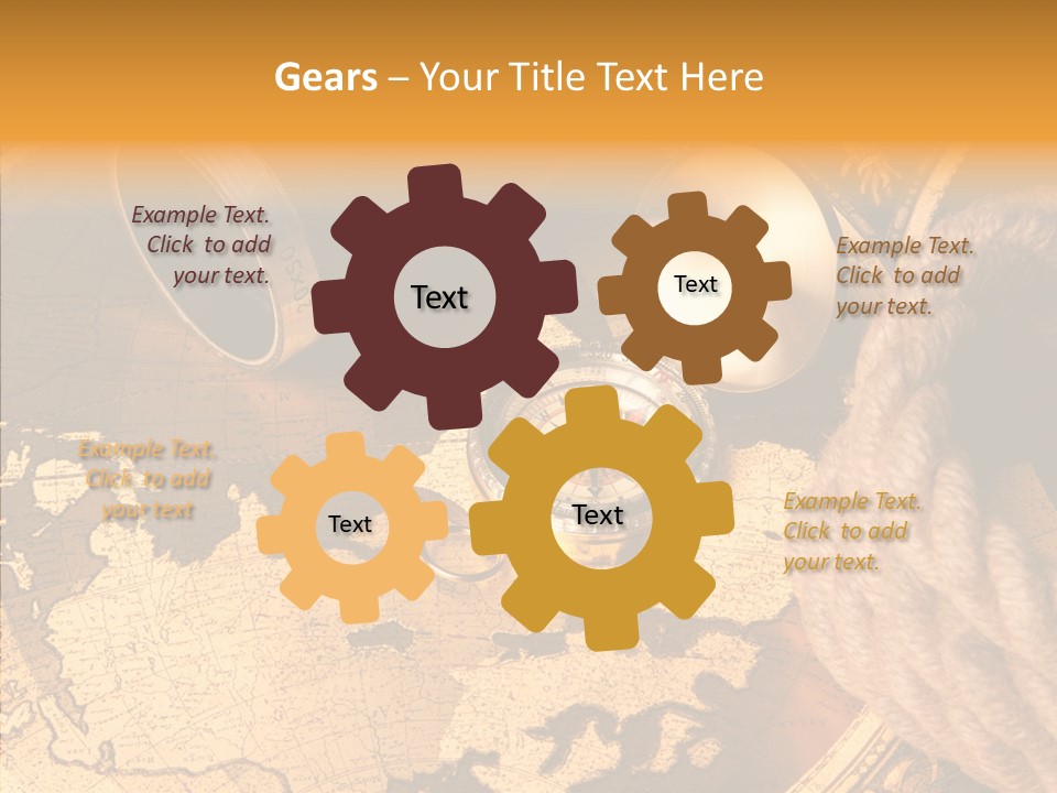 Old Navigation Maps PowerPoint Template