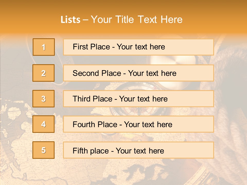 Old Navigation Maps PowerPoint Template