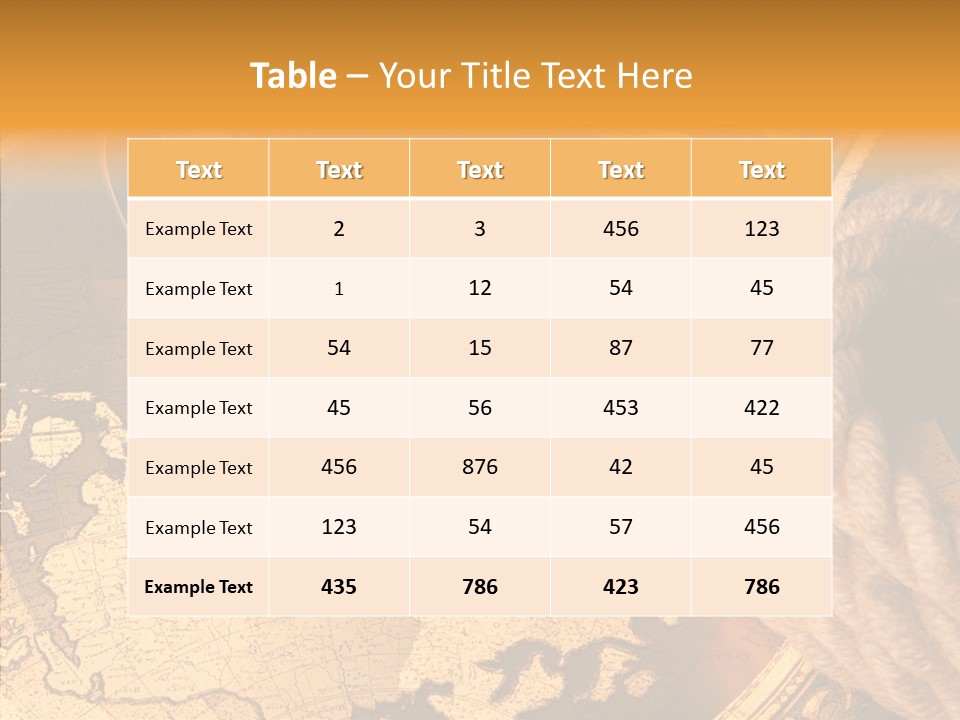Old Navigation Maps PowerPoint Template
