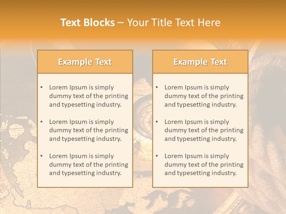 Old Navigation Maps PowerPoint Template