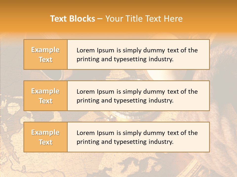 Old Navigation Maps PowerPoint Template