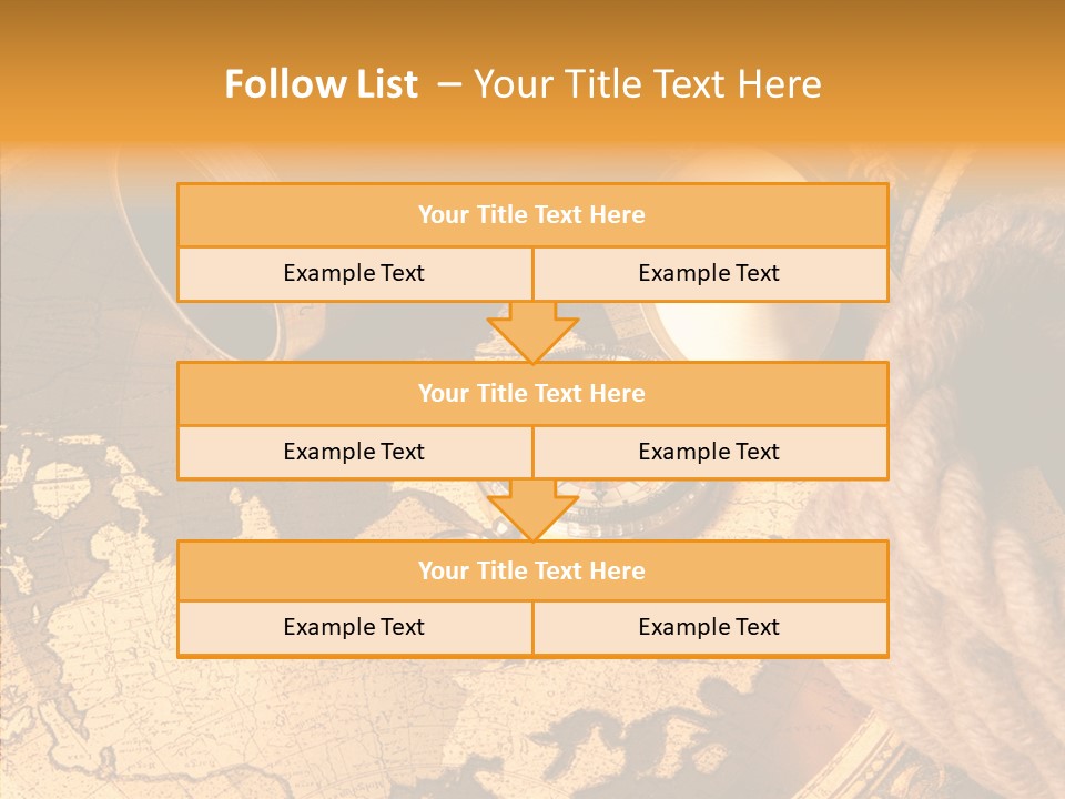 Old Navigation Maps PowerPoint Template