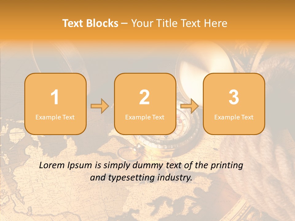Old Navigation Maps PowerPoint Template