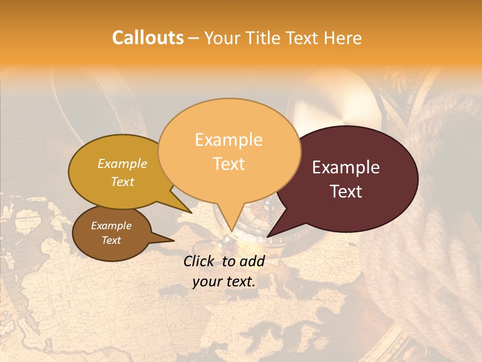 Old Navigation Maps PowerPoint Template