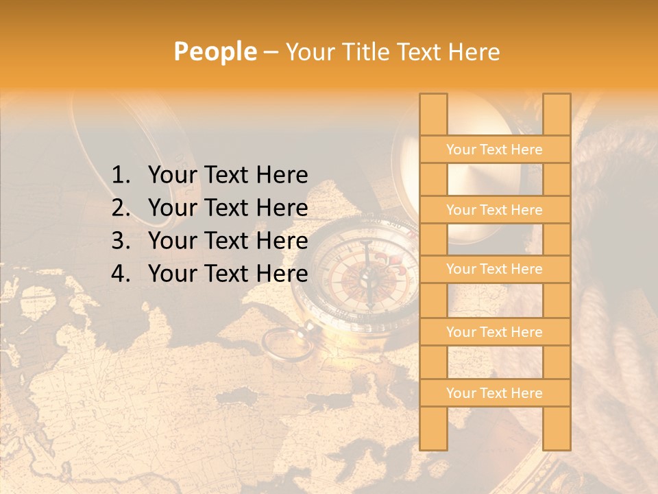 Old Navigation Maps PowerPoint Template