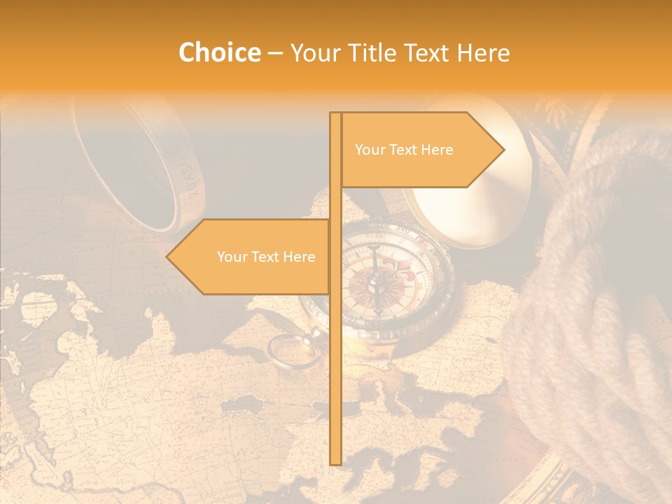 Old Navigation Maps PowerPoint Template
