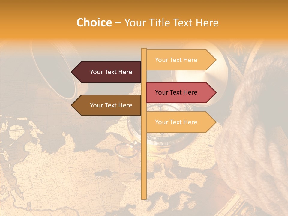 Old Navigation Maps PowerPoint Template