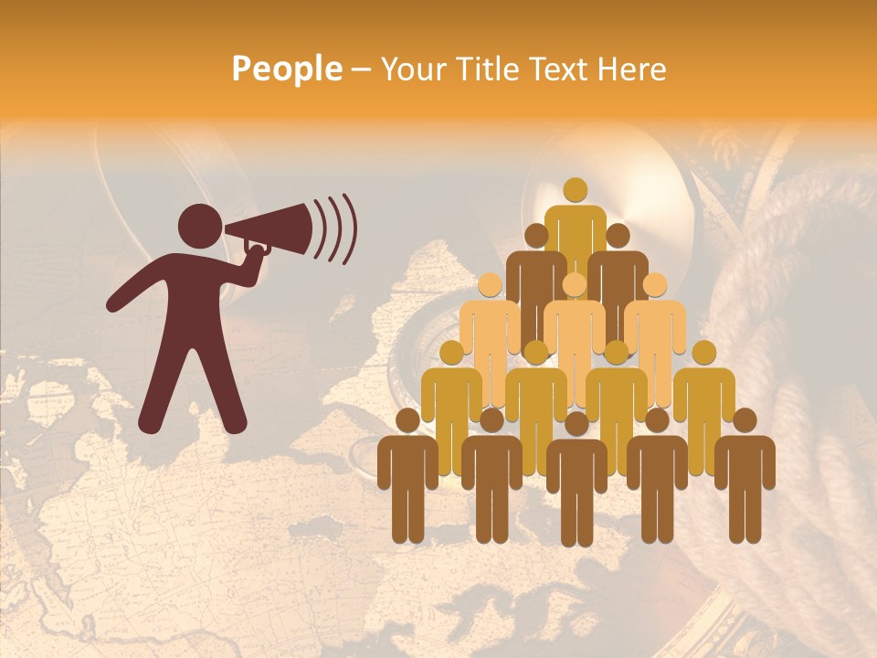 Old Navigation Maps PowerPoint Template