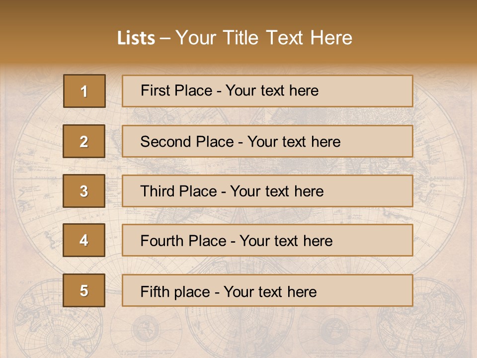 Old Map PowerPoint Template