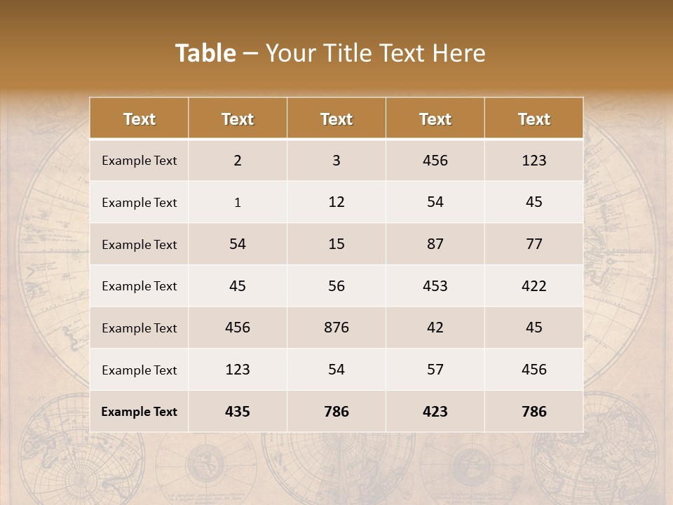 Old Map PowerPoint Template