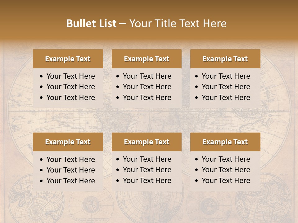 Old Map PowerPoint Template