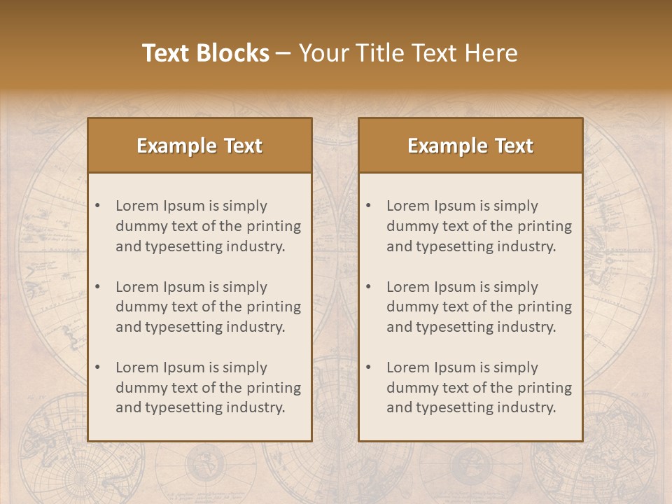 Old Map PowerPoint Template