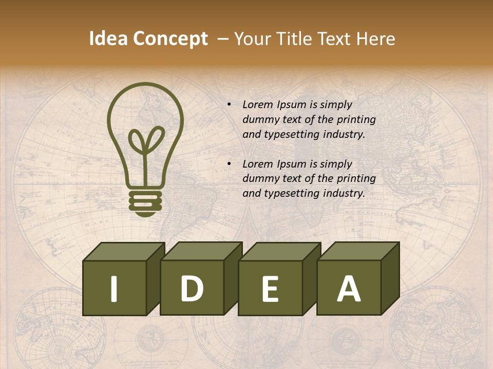 Old Map PowerPoint Template