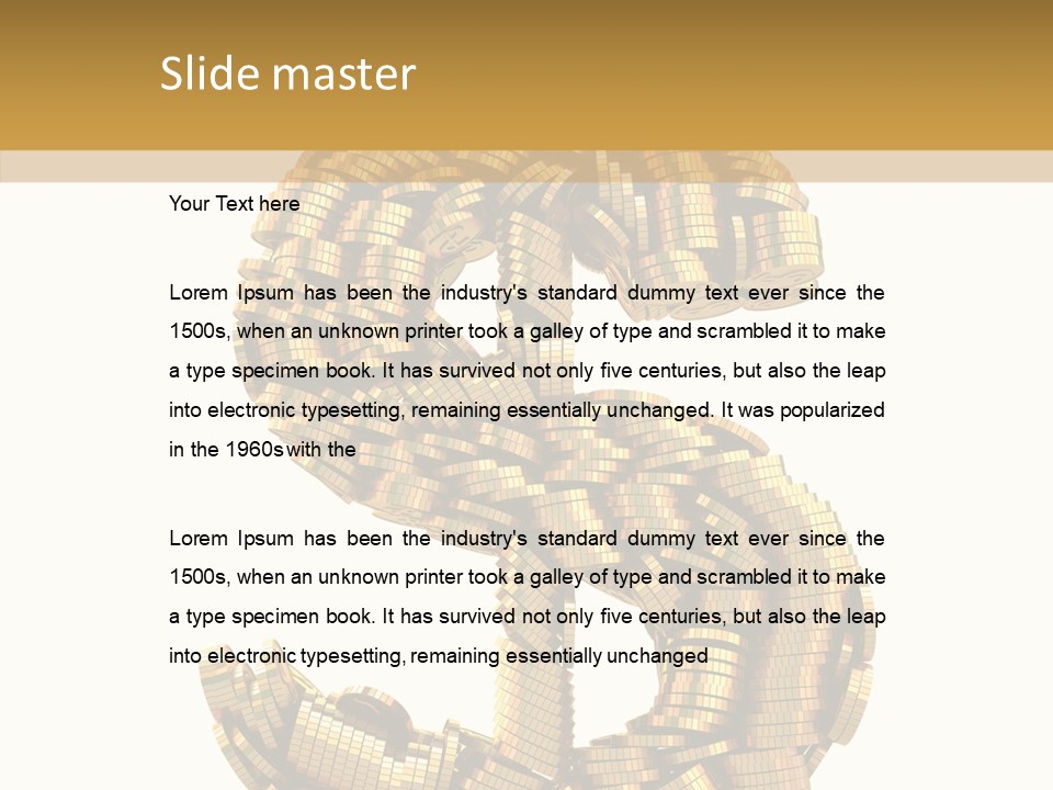 Dollar Sign PowerPoint Template