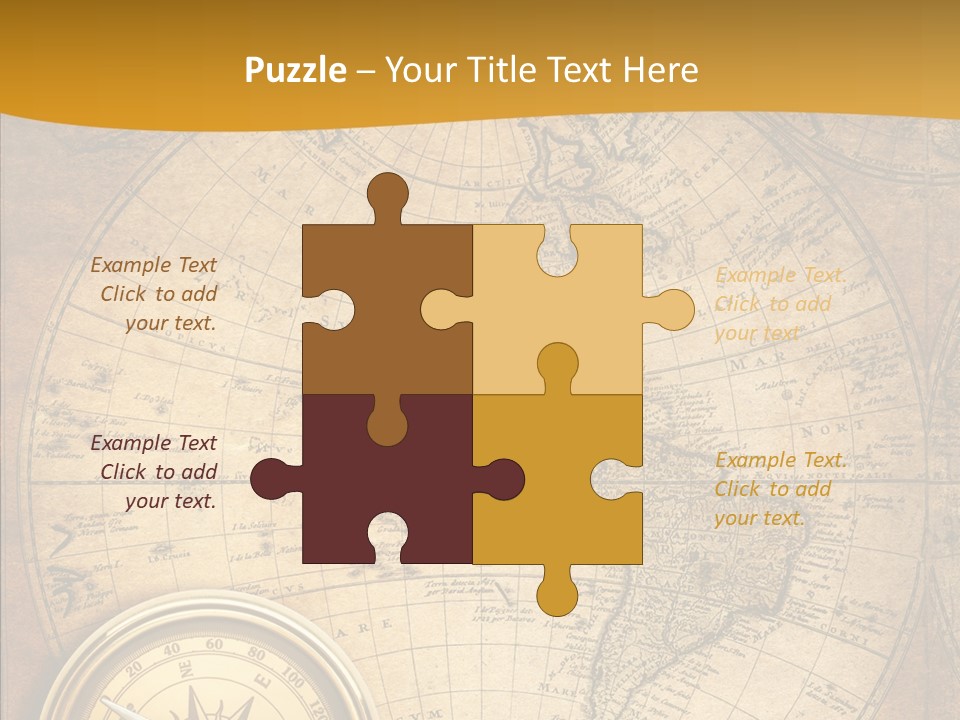Vintage Map PowerPoint Template