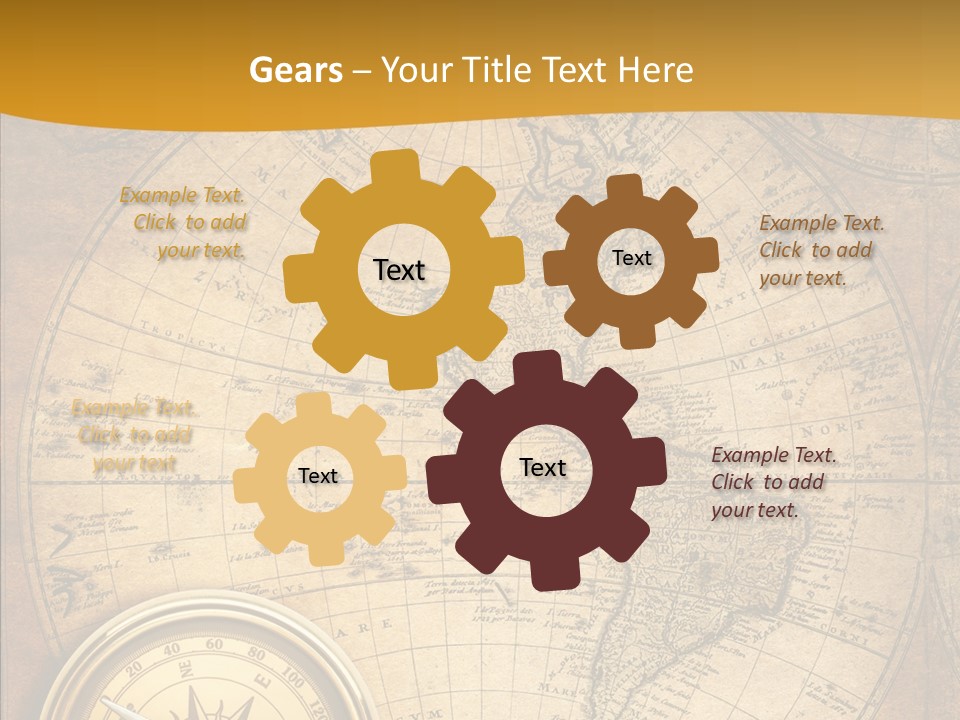 Vintage Map PowerPoint Template