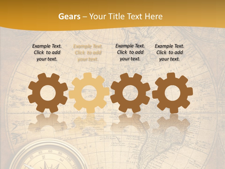 Vintage Map PowerPoint Template