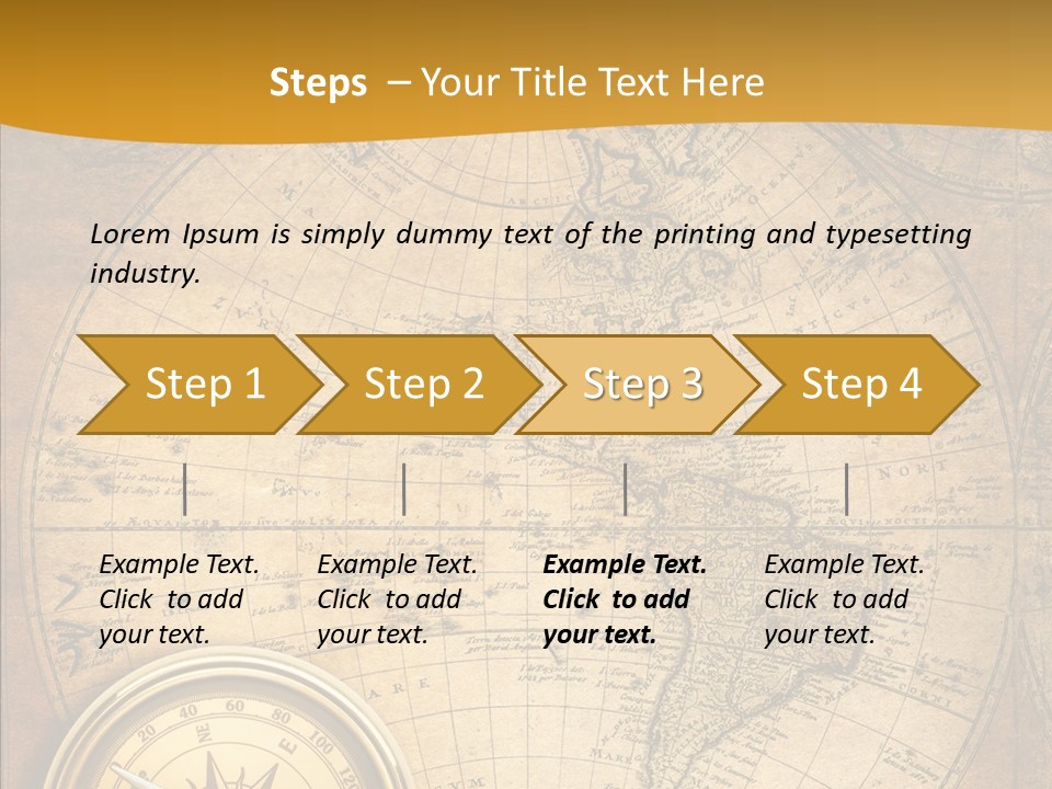 Vintage Map PowerPoint Template