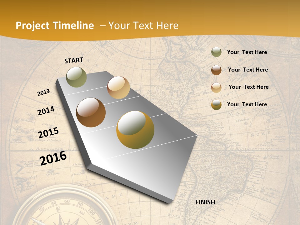 Vintage Map PowerPoint Template