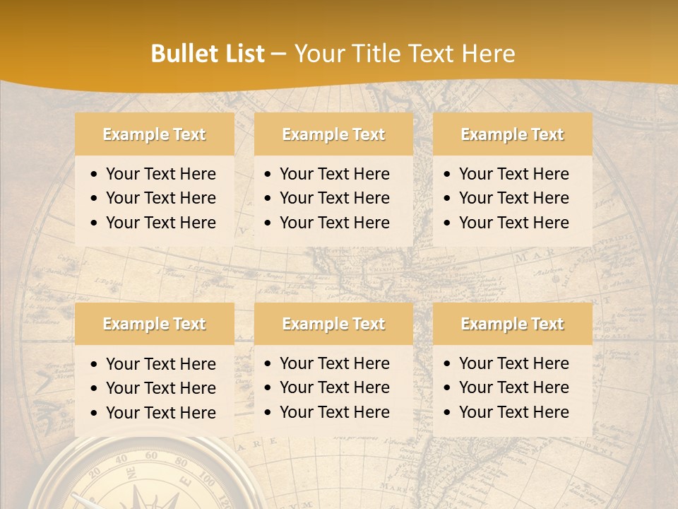 Vintage Map PowerPoint Template