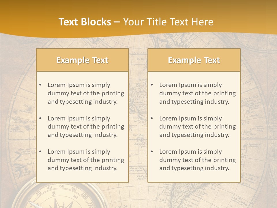 Vintage Map PowerPoint Template