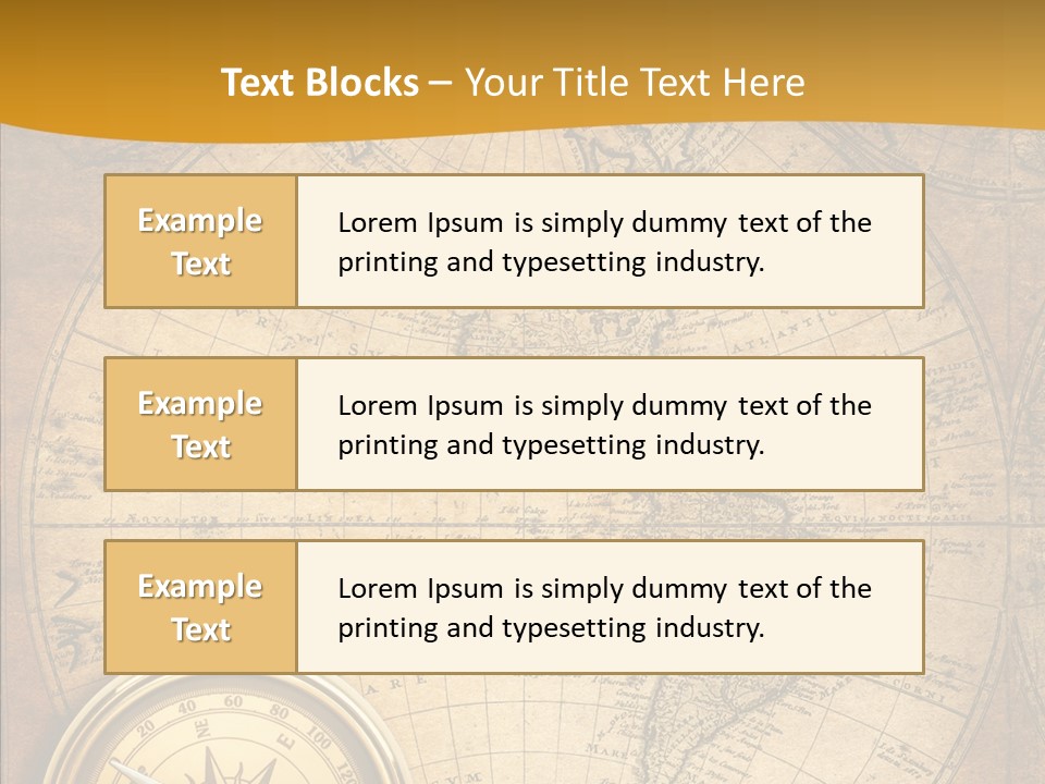 Vintage Map PowerPoint Template