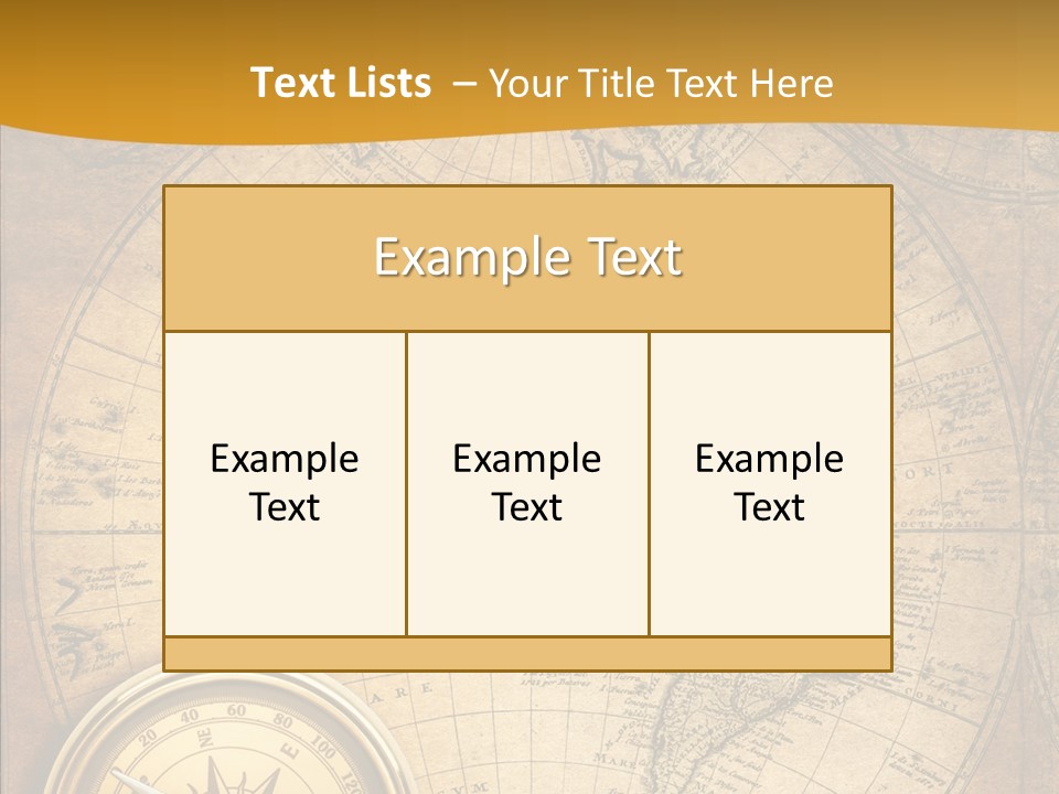 Vintage Map PowerPoint Template