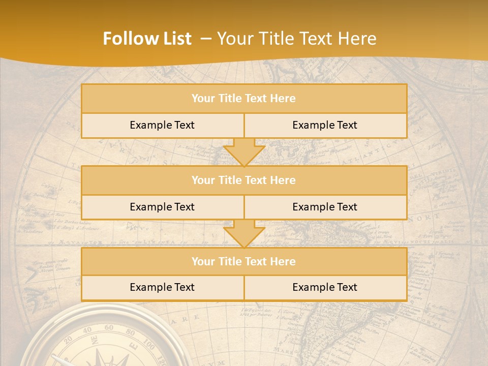 Vintage Map PowerPoint Template