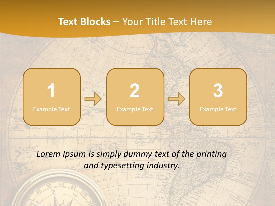 Vintage Map PowerPoint Template