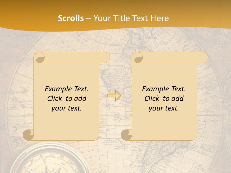 Vintage Map PowerPoint Template
