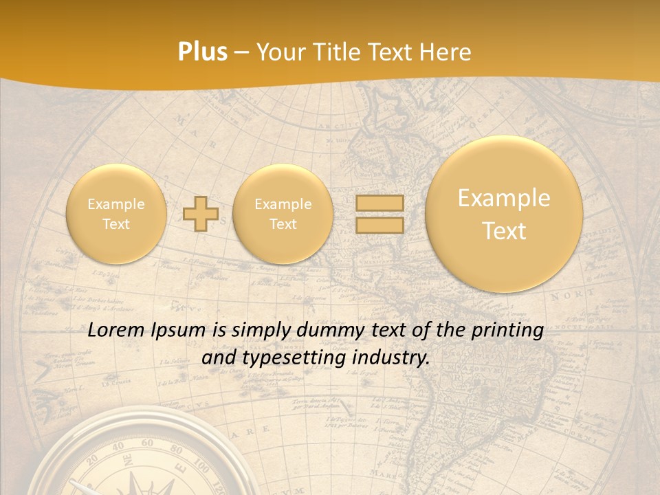 Vintage Map PowerPoint Template