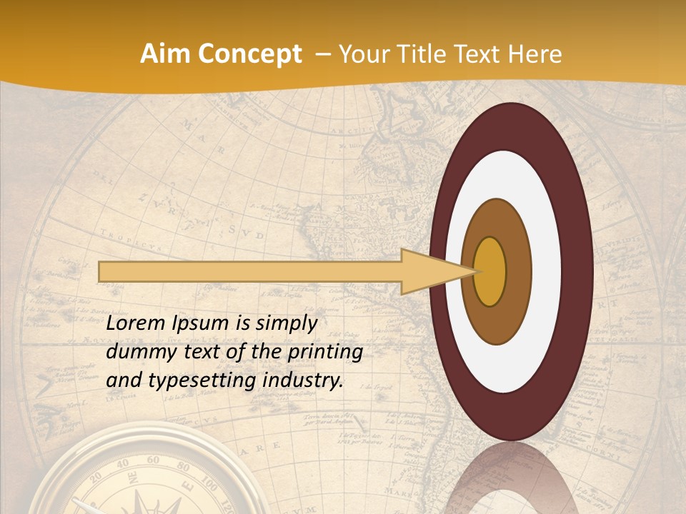 Vintage Map PowerPoint Template