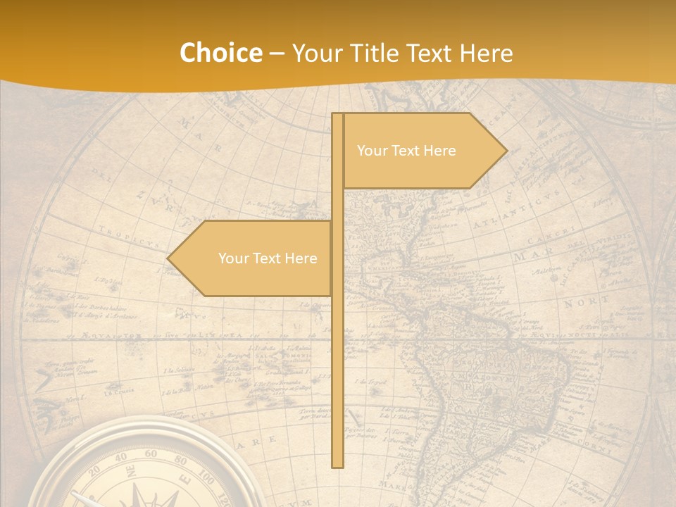 Vintage Map PowerPoint Template