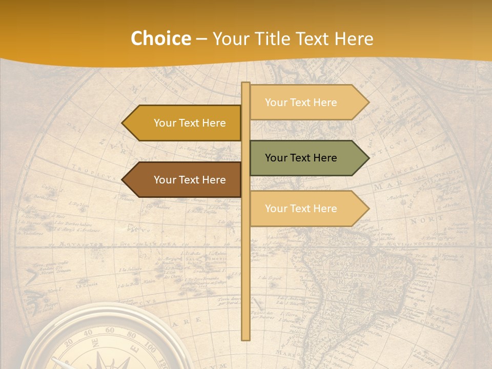 Vintage Map PowerPoint Template
