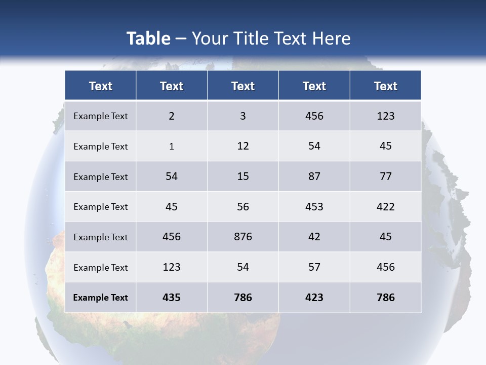 Globe 3D PowerPoint Template